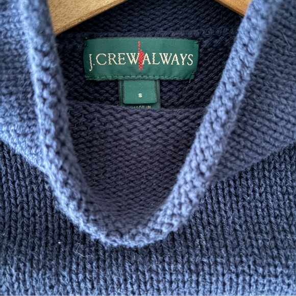 J.Crew Cotton Rollneck Navy Blue Women's Sweater - Picture 4 of 7